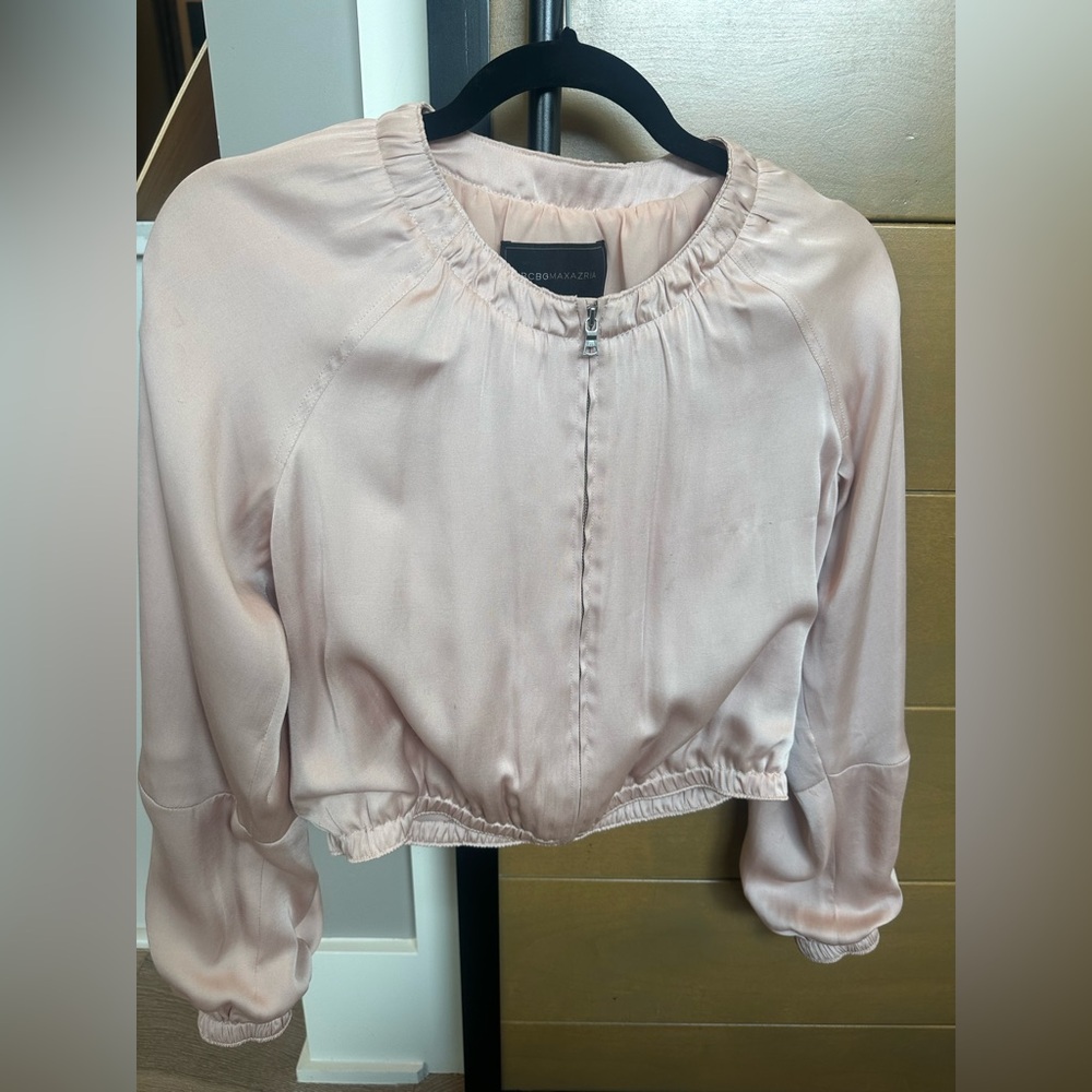 BCBGMaxAzria Blush Pink jacket. Light weight. Excellent condition!